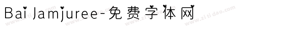 Bai Jamjuree字体转换